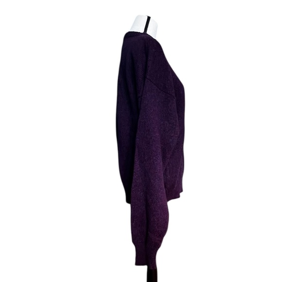 Vintage Eddie Bauer Wool Blend Sweater Plum Purple Pre-owned - Picture 2 of 7
